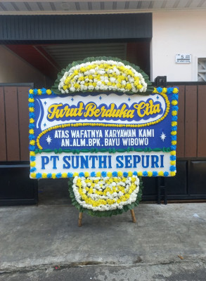 Papan Bunga Duka di Keblukan